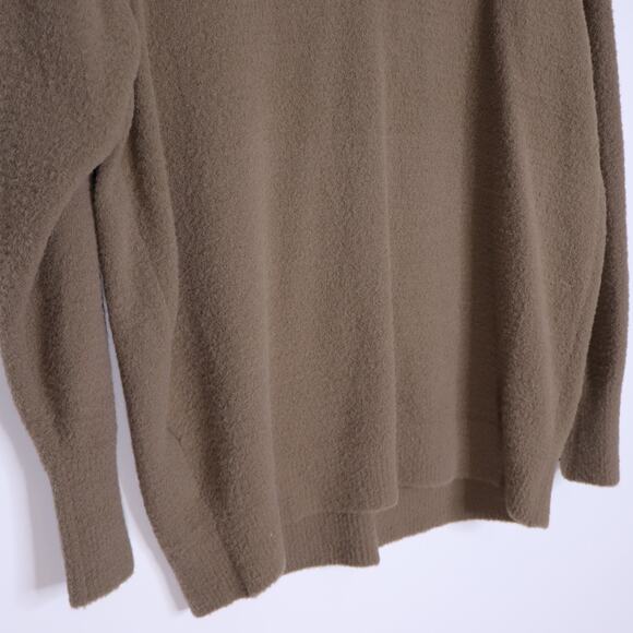 WILFRED FREE Hush Knit V Neck Sweater Shitake Chenille Plush Oversized Women's S - Picture 7 of 10